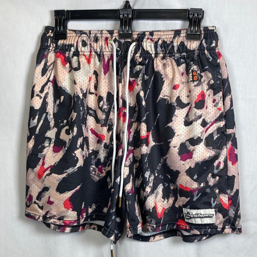 BYSTNDRS Butterly Camo Graphic Mesh Shorts Streetwear Y2K Athletic Gear